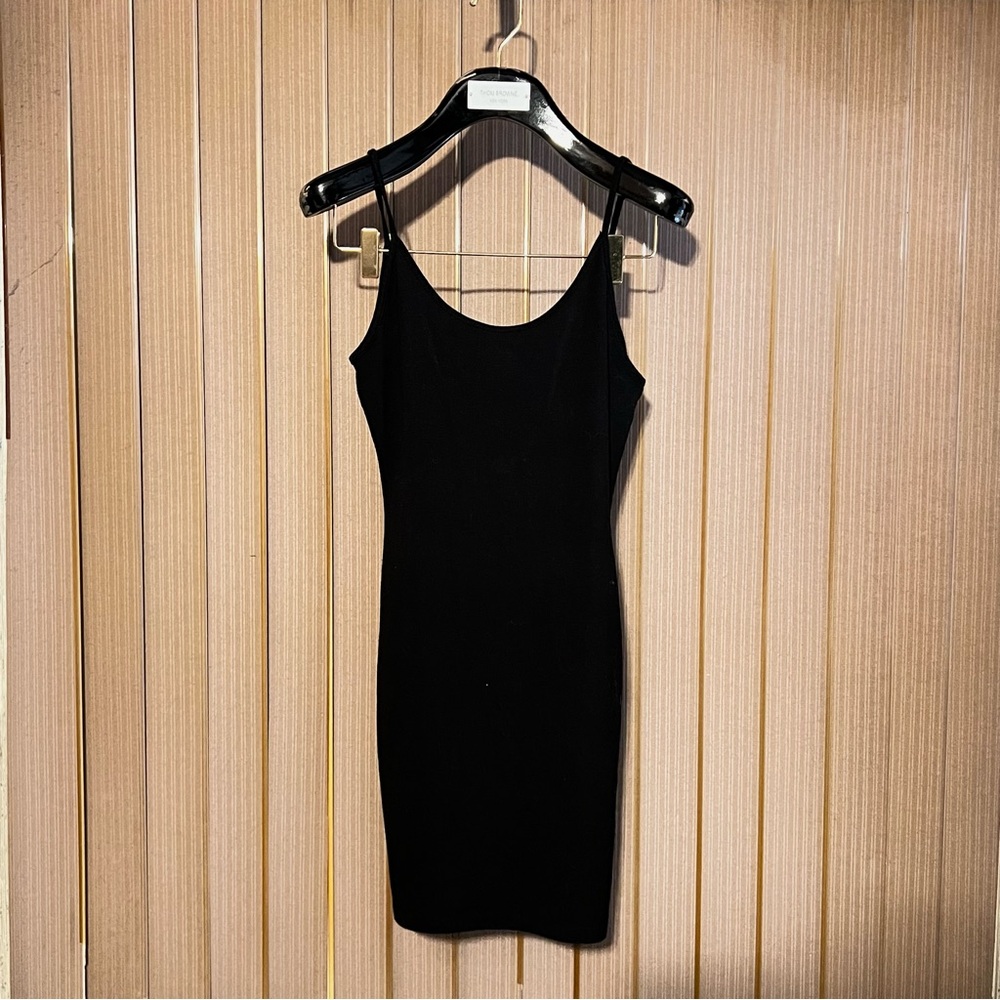 Black Jersey Slip Dress in Women’s Size Small